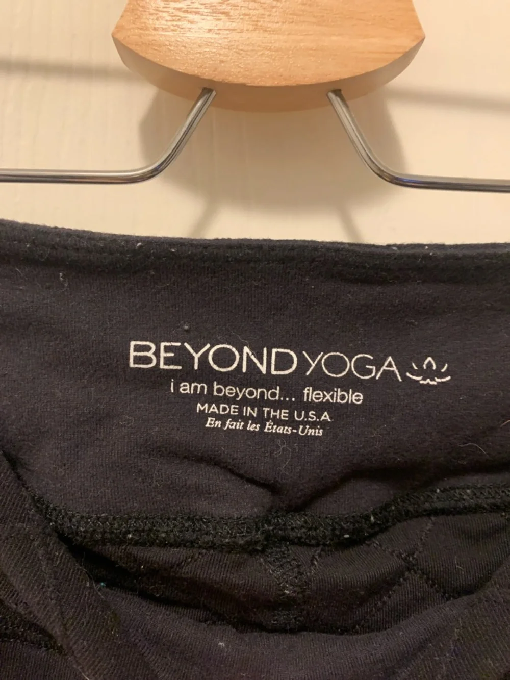 Beyond Yoga Kids Black Quilted Capri Leggings - Cozy Stretch